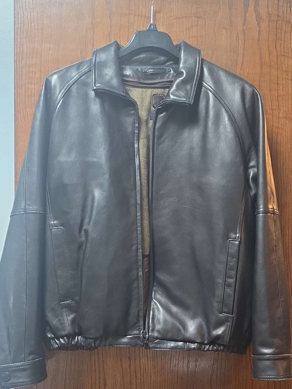 3M Thinsulate Black Bomber Jacket with Zip Front